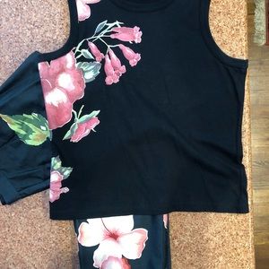 Nautica sleeveless top with matching crop pants